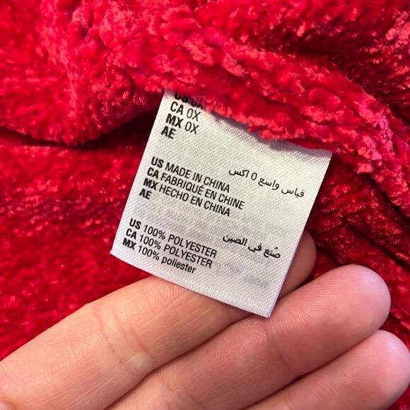 Karen Scott Haute Red Chenille Sweater Women’s Plus Size 0X - Picture 6 of 7